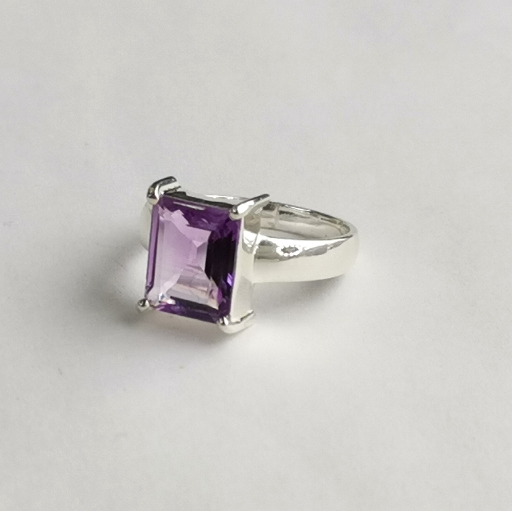 Amethyst ring in Sterling Silver Size 9 🆕 - Picture 8 of 11